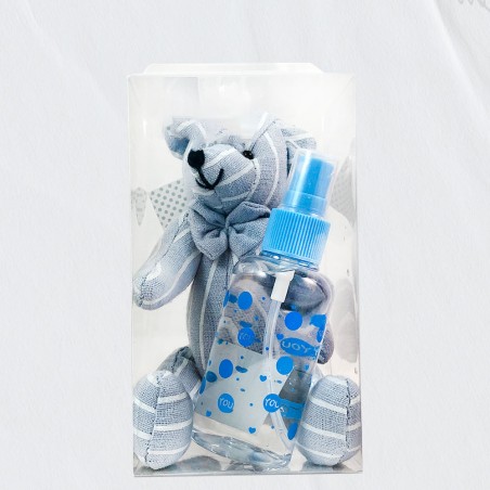 Pack Infantil Caja Transparente: Osito + Perfumero Infantil 35 ML Con Perfume