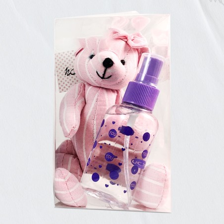 Pack Infantil Caja Transparente: Osito + Perfumero Infantil 35 ML Con Perfume