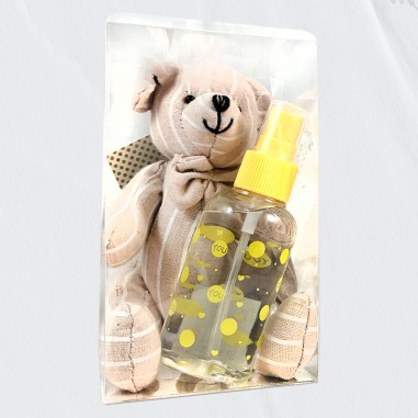 Pack Infantil Caja Transparente: Osito + Perfumero Infantil 35 ML Con Perfume