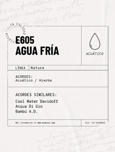 E-605 / AGUA FRÍA