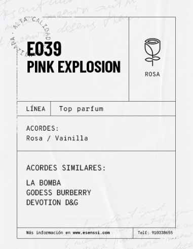 E039 - PINK EXPLOSION - Esenssi - Tienda Online