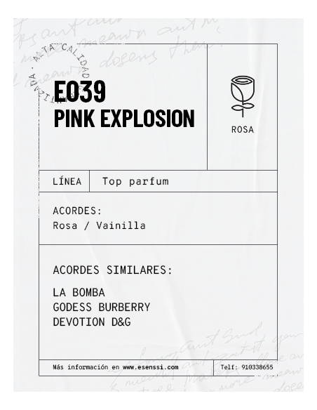 E039 - PINK EXPLOSION - Esenssi - Tienda Online