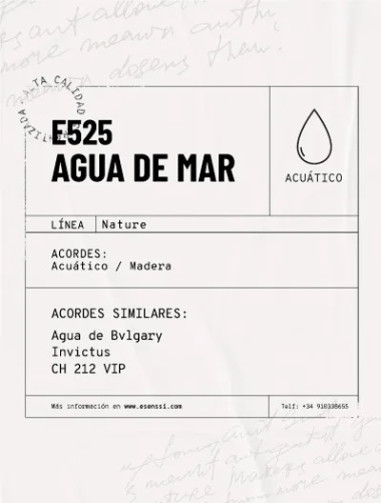 E525 / AGUA DE MAR