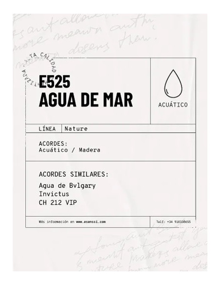E525 / AGUA DE MAR