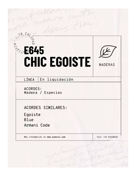 E645 / CHIC EGO