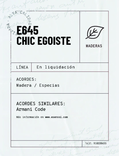 E645 / CHIC EGO