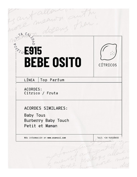 E915 / BEBÉ OSITO